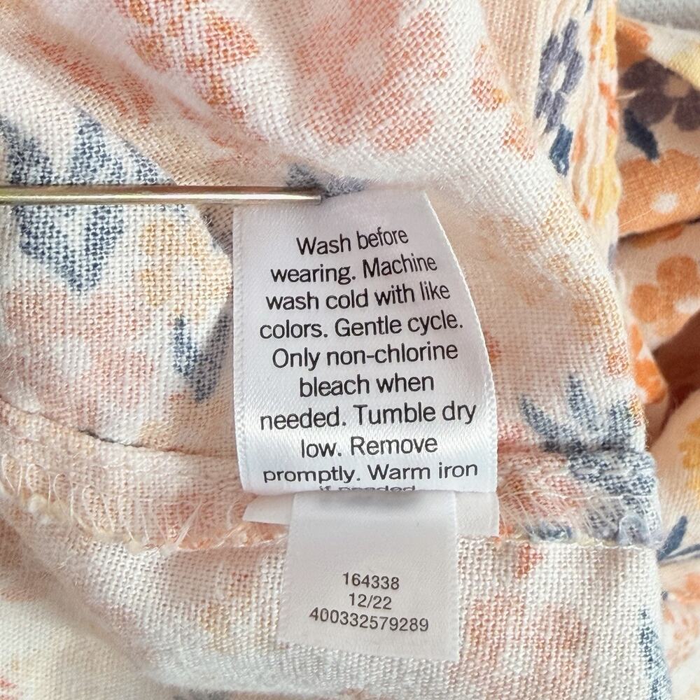 Sonoma Tie Strap Tank Tops Linen Blend Lot of 3 Women's XL Floral Geometric Boho - Picture 16 of 16
